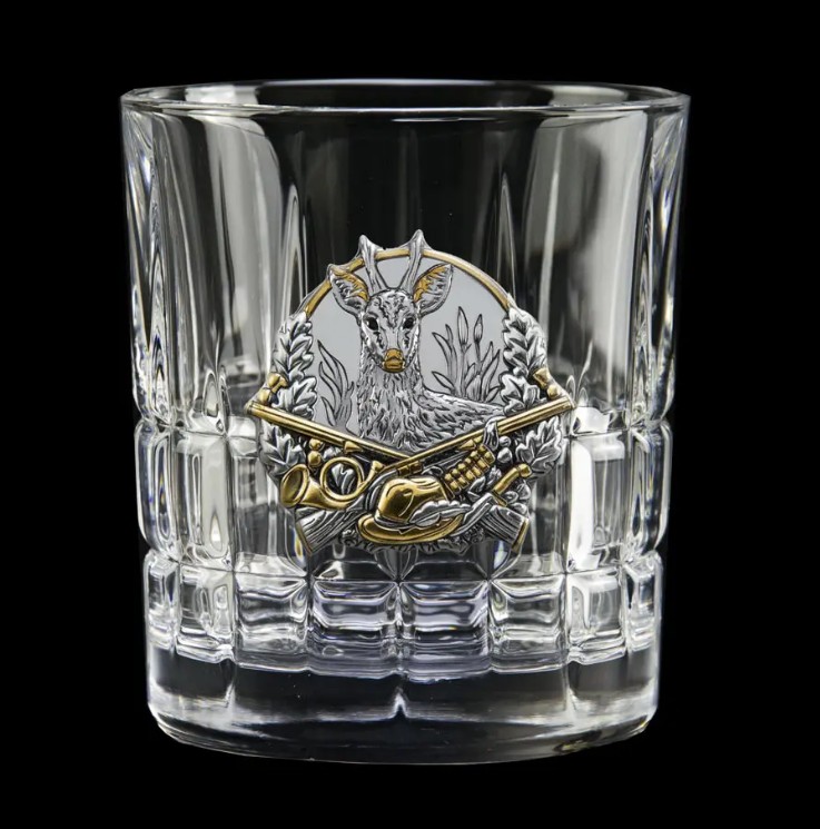 Набор для виски «HUNTER» Boss Crystal – 6 хрустальных бокалов, золото, серебро Фото 4